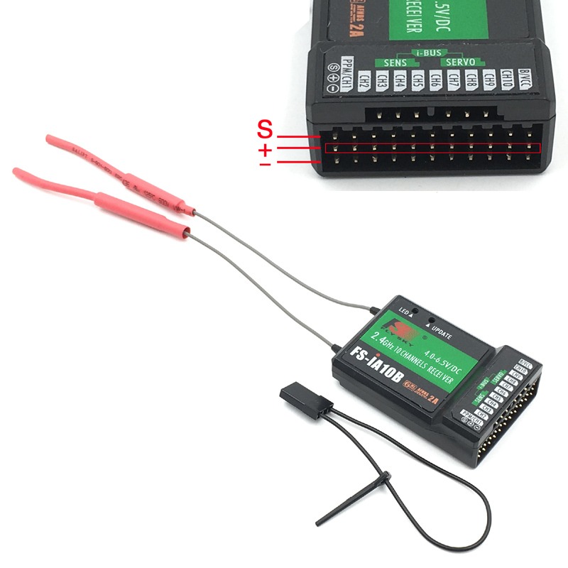 FlySky FS-i6X 2.4GHz AFHDS 2A RC Transmitter with FS-iA10B Receiver - Image 5