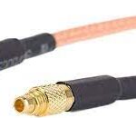 Straight MMCX to RP-SMA Male Antenna Adapter Connector (Inner Pin)