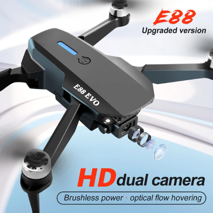 E88 EVO Brushless Motor Drone Kit with 4K UHD Camera and Intelligent Flight Modes - Image 4