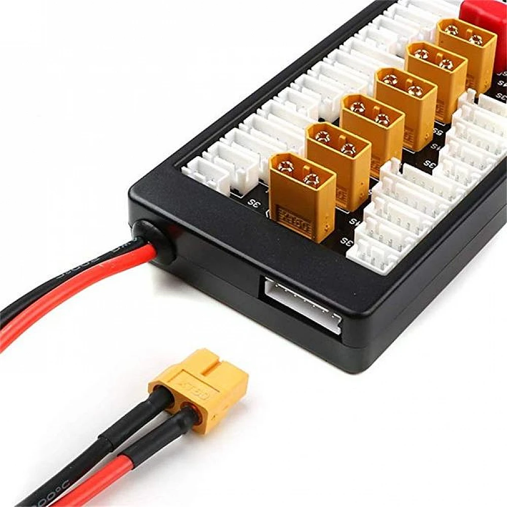 XT60 Female XT60 Plug 2-6S LiPo Battery Parallel Charging Board - Image 4